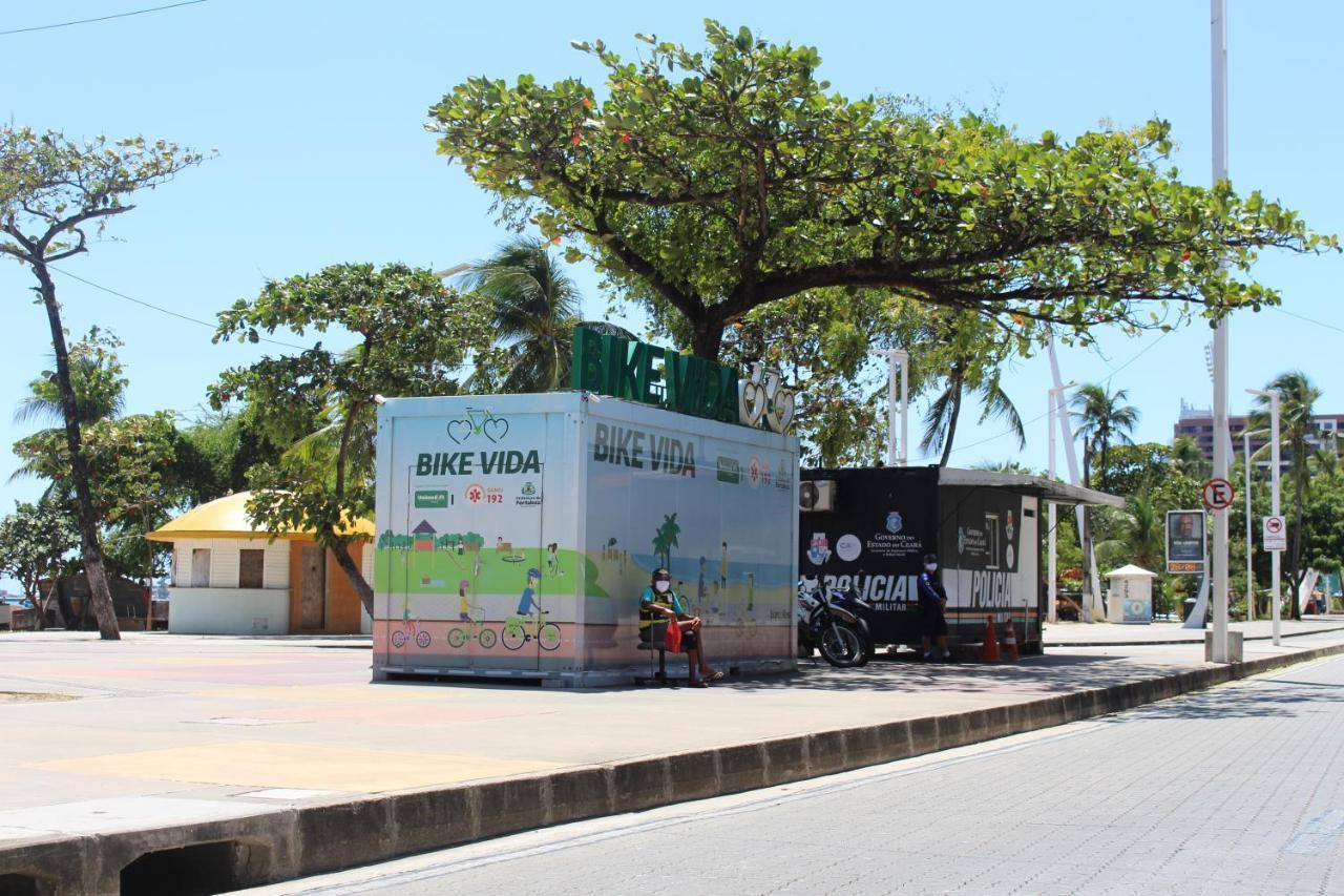 13 Flat Beira Mar Com Energia, Vaga, 3 Camas, Wi-Fi E Ar Lägenhet Fortaleza  Exteriör bild
